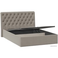 Кровать Трия Скарлет универсальная тип 1 с ПМ 140x200 (велюр мокко темный)