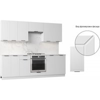 Готовая кухня Mio Tesoro Корнелия Ода-плюс 2.4 (белый/мрамор итальянский)