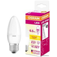 Светодиодная лампочка Osram LS B60 FR E27 6.5 Вт 3000 К