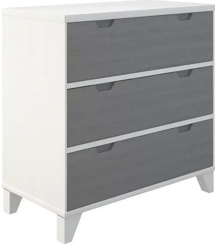 

Комод Боринское Мебель Соня 3 ящика(белый/серый)