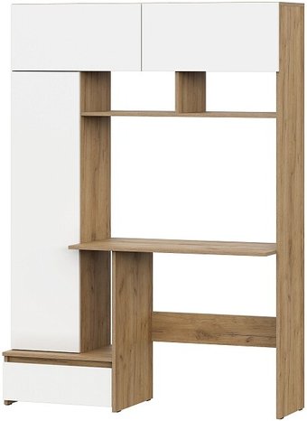 Стол NN мебель Некст 1 00-00116215 (дуб золотой/белый)