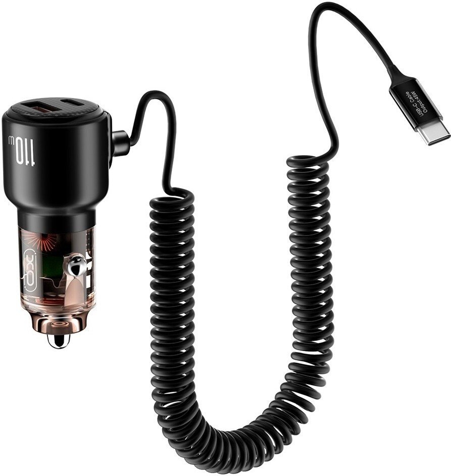 Автомобильное зарядное XO 110W CC59 (черный)