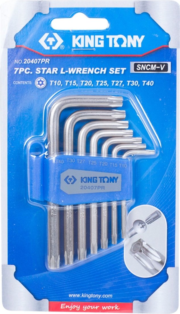 

Набор ключей King Tony 20407PR (7 предметов)