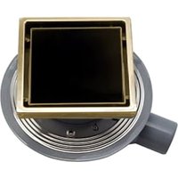 Трап/канал Bettoserb Confluo Standard 15x15 Black Glass 1 Gold 13000152