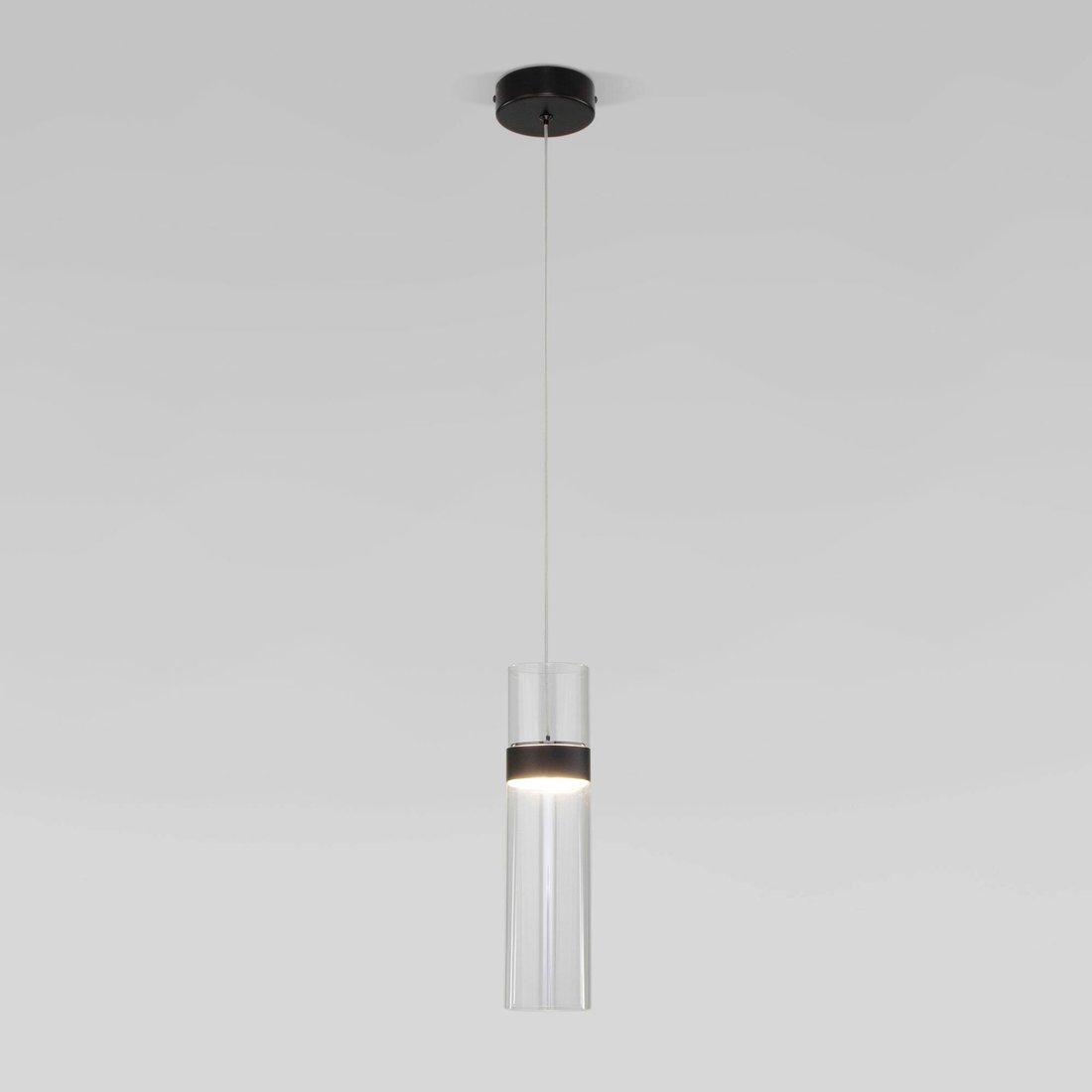 

Подвесная люстра Евросвет Lumen 50244/1 LED черный/прозрачный