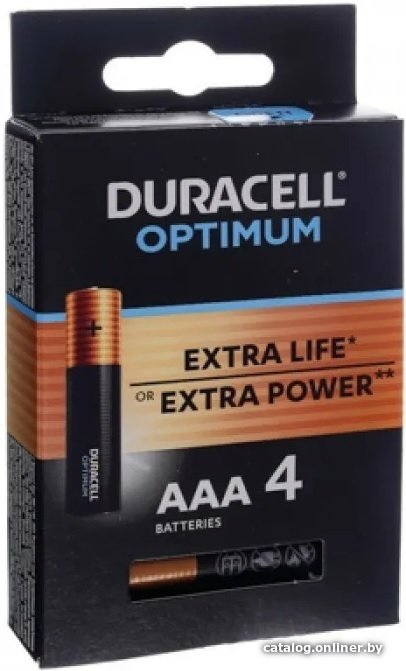 Батарейка DURACELL Optimum AAA 4 шт. LR03/MX2400