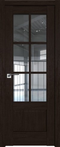 ProfilDoors 103XN L 40x200 (дарк браун, стекло прозрачное)