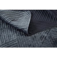 Набор текстиля для спальни Sofi De MarkO Патрисия 240x260 Пок-П-240х260а1 (антрацит 1)