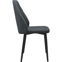 Стул Трия Капри конус Т2 исп.2 (черный муар/велюр темно-серый)