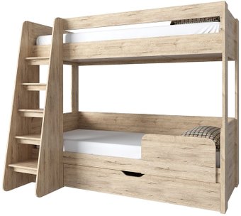 Двухъярусная кровать Anrex Oskar 90x200 711208 (дуб санремо)