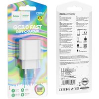 Сетевое зарядное Hoco C109A (белый)