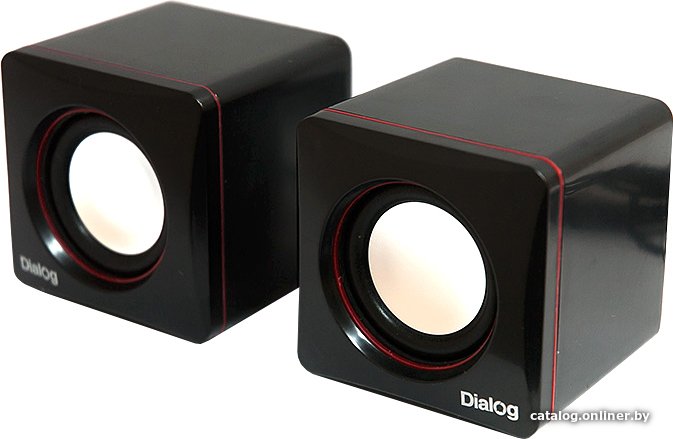 Акустика Dialog AC-04UP (черный/красный)