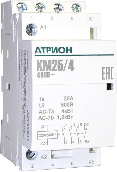

Контактор Атрион KM25-4-3NO-1NC