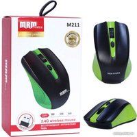 Мышь MRM-Power M211 (черный/зеленый)