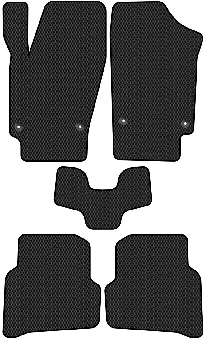 

Комплект ковриков для авто Alicosta Volkswagen Polo V (седан / 614, 604, 6C1, 612, 602, 6C1) 2008 - 2020 (черный, ромб)