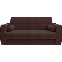 Диван Мебель-АРС Аккордеон Барон №3 ППУ 180x200 (велюр шоколад HB-178/16)