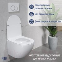 Унитаз подвесной Lauter Sulzdorf + Breez 21GN7072BM (белый с микролифтом)
