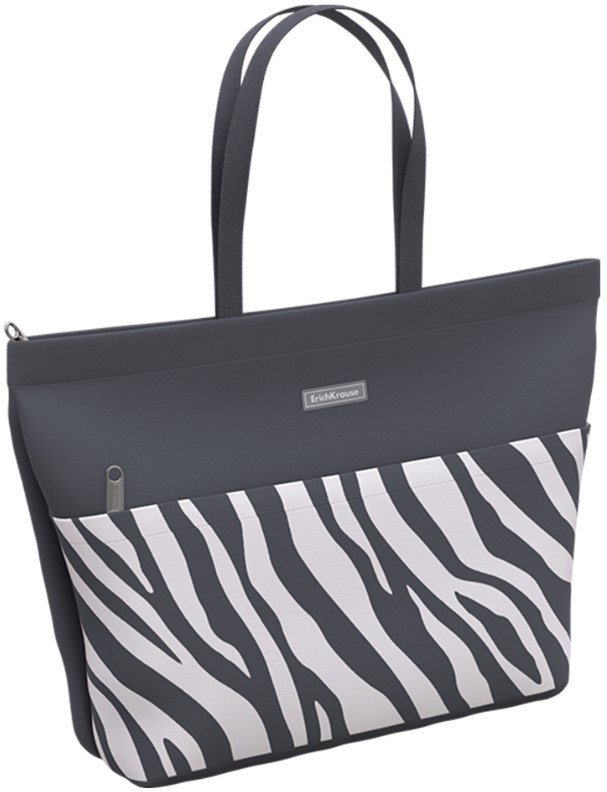 

Женская сумка Erich Krause Light Grey Zebra 60385 (серый/белый/принт)