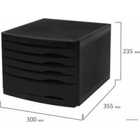 Лоток для бумаг BRAUBERG Office-Expert 238043 (черный)