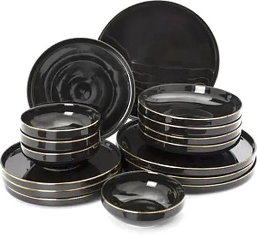 

Набор тарелок Domenik Black Gold DM3017 (16шт)