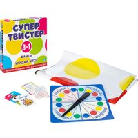 Настольная игра Dream Makers Супертвистер 3в1. Твистер. Фанты. Угадай, кто? 2314C