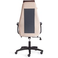 Офисное кресло TetChair Aviator (флок, ткань, коричневый/бежевый/серый 6/7/W-12)