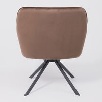 Интерьерное кресло AksHome Virginia (шоколадный HCJ-10/черный)