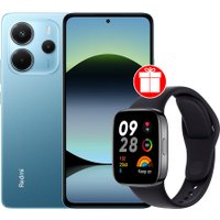 Телефон Xiaomi Redmi Note 14 8GB/256GB международная версия (синий) + умные часы Xiaomi Redmi Watch 3 (черный) по акции