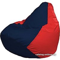 Кресло-мешок Flagman Груша Мега Super Г5.1-46 (тёмно-синий/красный)