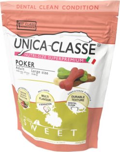 Лакомство для собак Unica Classe Dental Clean Adult Poker Sweet (для чистки зубов) 400 г