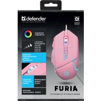 Игровая мышь Defender Furia GM-543 (розовый)