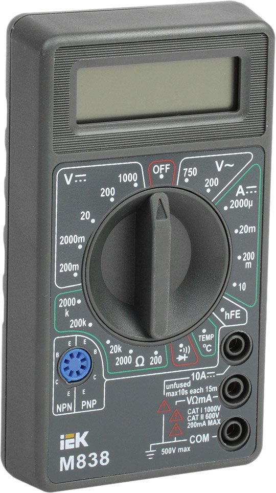 

Мультиметр IEK Universal M838