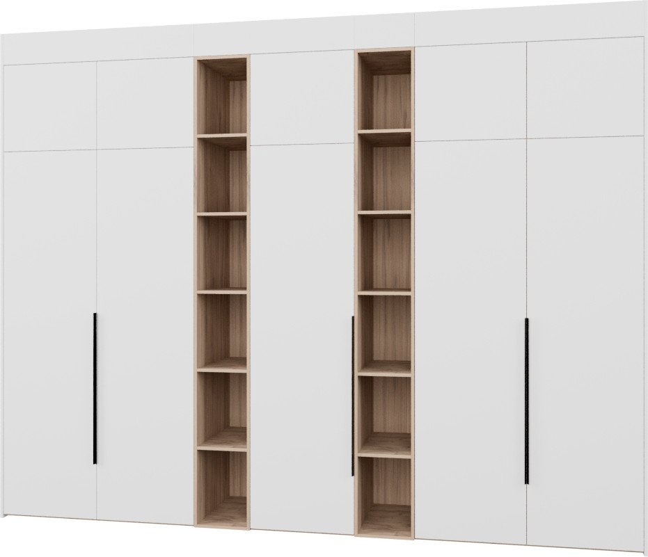 

Шкаф распашной Рэйгрупп Рэй S257-В16-1-EBЕ В16-1 (дуб элисон/белый премиум)