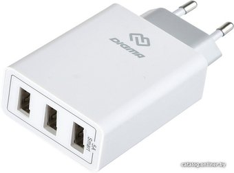 Сетевое зарядное Digma DGWC-3U-5A-WG
