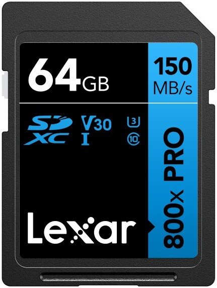 

Карта памяти Lexar High-Performance 800x Pro SDXC LSD0800P064G-BNNNG 64GB