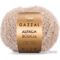 Пряжа для вязания Gazzal Alpaca Boucle 121 50 г 140 м (светло-бежевый)