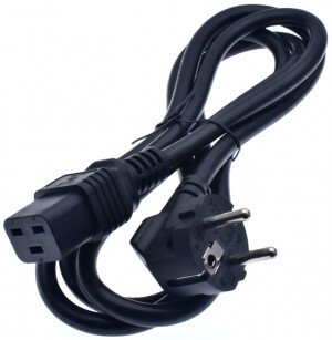Кабель Kiper IEC60320-C19 - Schuko (1.8 м, черный)