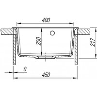 Кухонная мойка ARFEKA Dalago 47 Wet Graphite