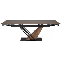 Кухонный стол Signal Genesis legno 180-240/90/75 (эффект дерева/дуб/черный)