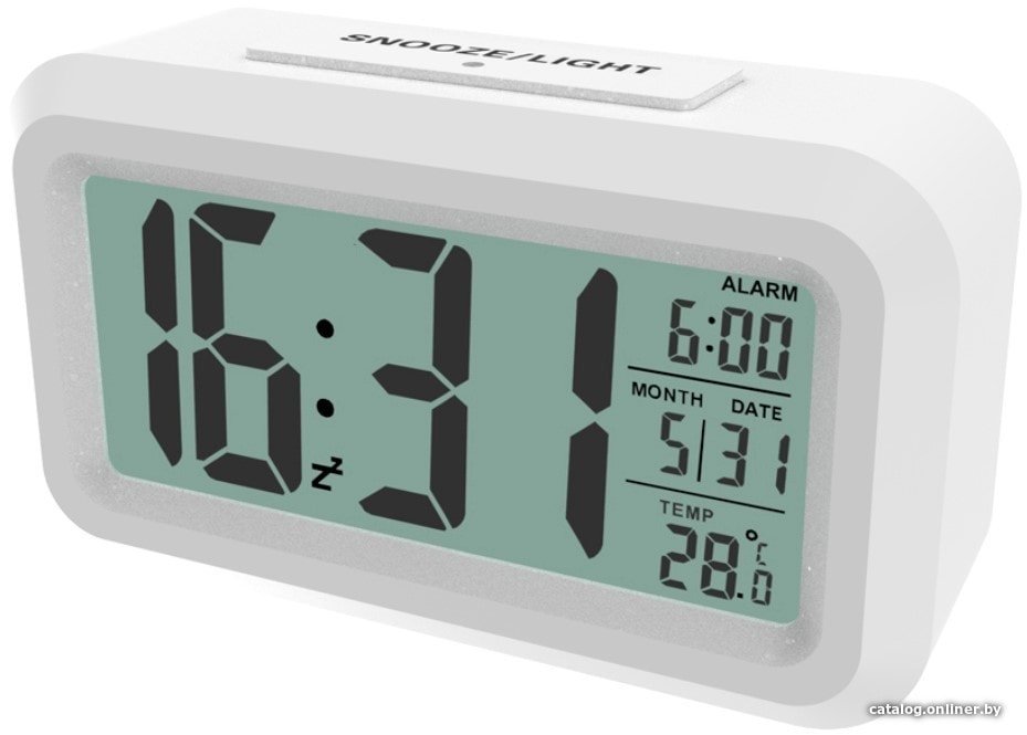 Настольные часы Ritmix CAT-100 (белый)