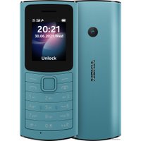 Кнопочный телефон Nokia 110 4G Dual SIM (бирюзовый)