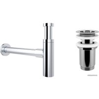 Сифон Wellsee Drainage System 182119004 (сифон, выпуск, хром)