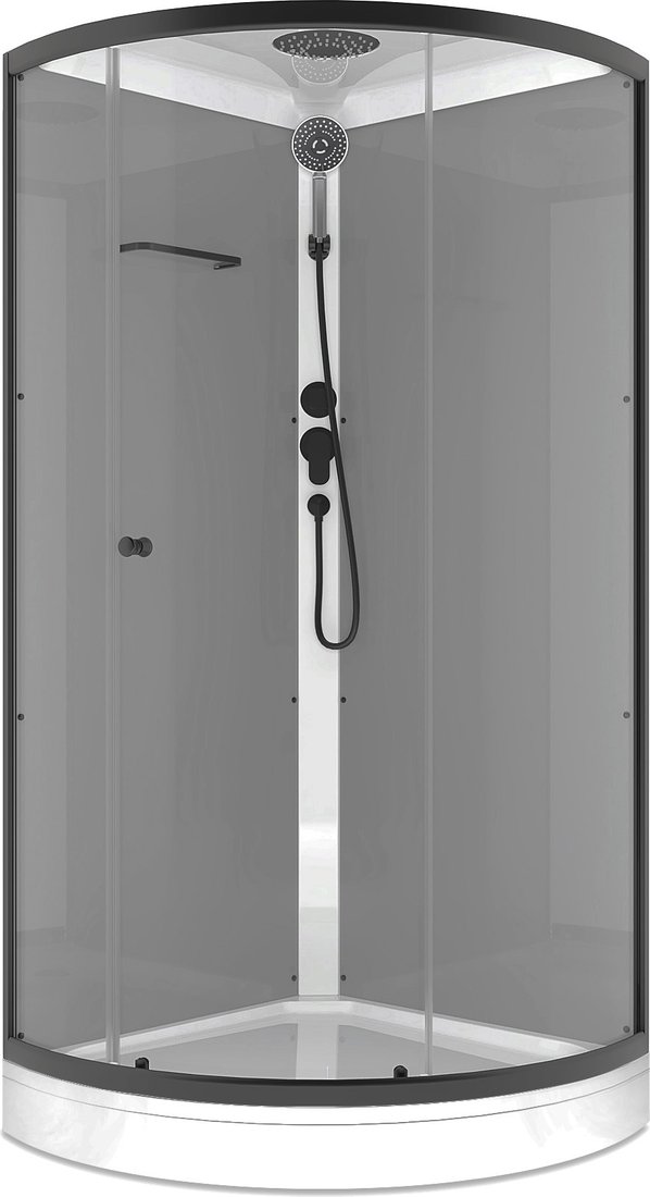 

Душевая кабина Domani-Spa Simple 100x100 DS01Sm110LGrCl00.Gt-V1.2-Black