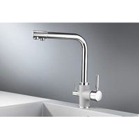 Смеситель Granula для кухни GR-3015, хром/алюминиум Granula