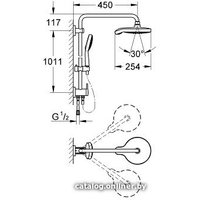 Душевая система  Grohe Power&Soul Cosmopolitan System 190 [27905000]