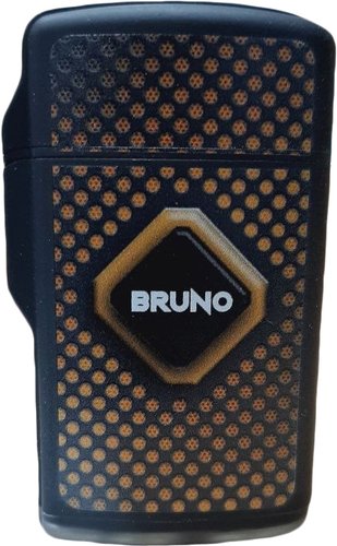 Зажигалка Bruno Jet Rubberized (графика, змеиная кожа, черный/желтый)