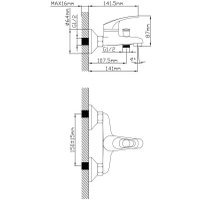 Смеситель AV Engineering AVURS3-A120-330