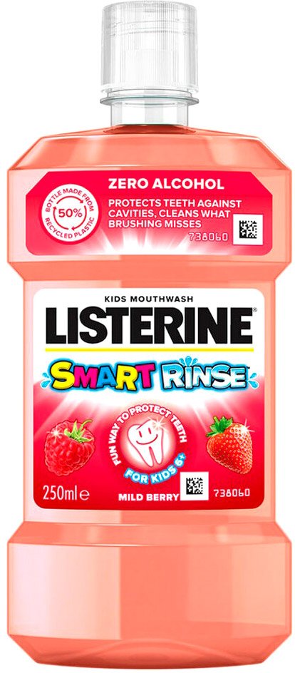 

Ополаскиватель для полости рта Listerine Smart Rinse Berry (250 мл)