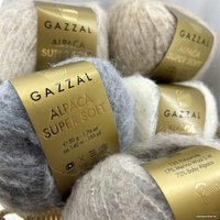 Пряжа для вязания Gazzal Alpaca Super Soft 106 50 г 140 м (бежевый)