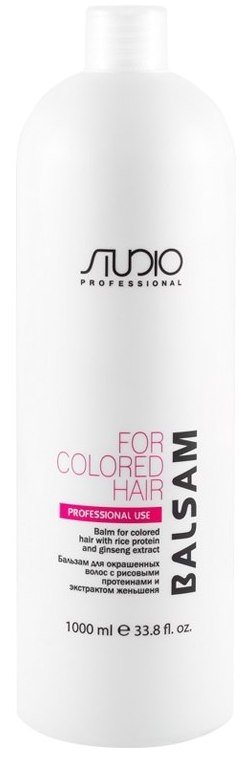 

Бальзам Kapous Professional Studio с рисовыми протеинами и экстрактом женьшеня 1 л